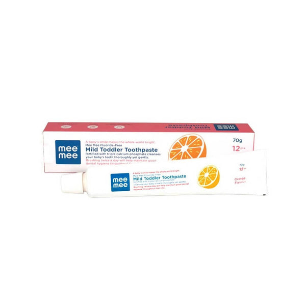 Mee Mee Fluoride-Free Mild Toddler Toothpaste - Orange Flavor