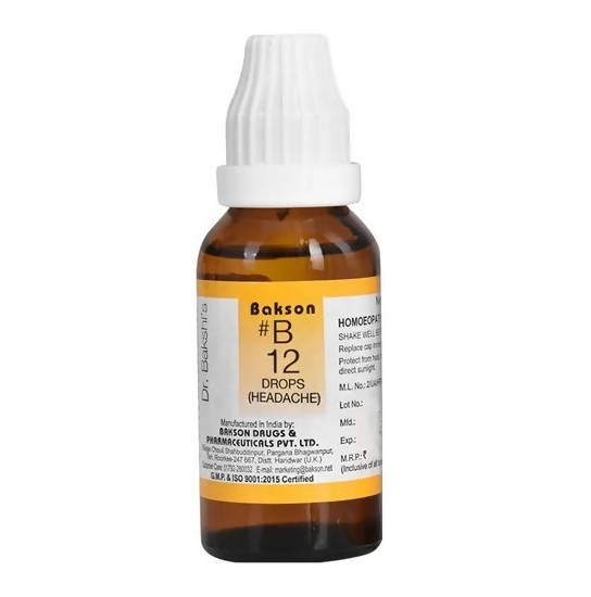 Bakson's Homeopathy B12 Drops