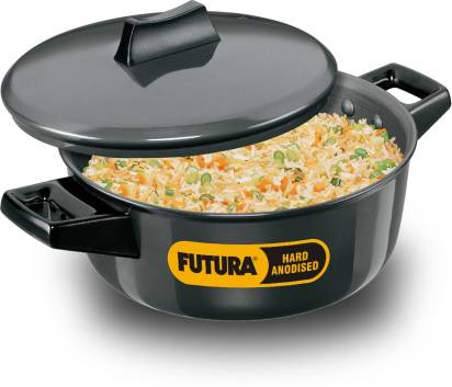 Hawkins Futura Hard Anodised Cook-n-Serve Bowl Handi 2 L with Lid (ACB20)