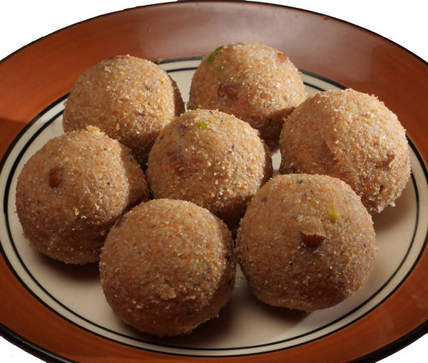 Anything But Sugar Badam Atta Ka Ladoo (jaggery)