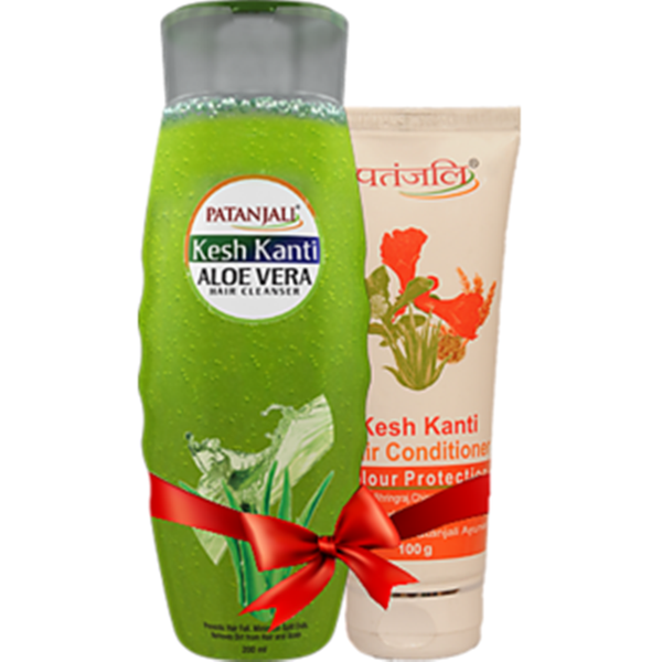 Patanjali Aloevera Shampoo & Colour Protection Conditioner Combo Pack