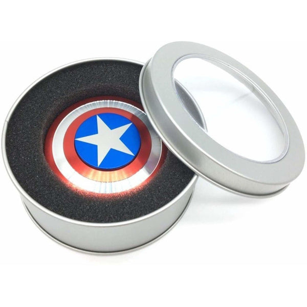 S.Blaze Amazing Metal Rounded Captain America Avenger Shield Fidget Spinner Toy for Kids & Adults  (Red)