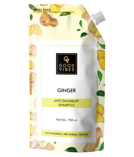 Good Vibes Ginger Anti Dandruff Shampoo Refill Pack