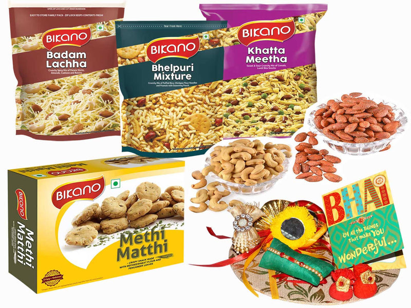 Bikano Favourites and Dryfruits Rakhi Gifts