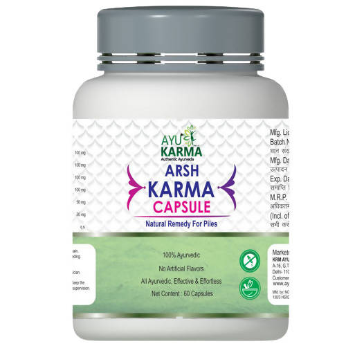 Ayukarma Ayurveda Arsh Karma Capsules