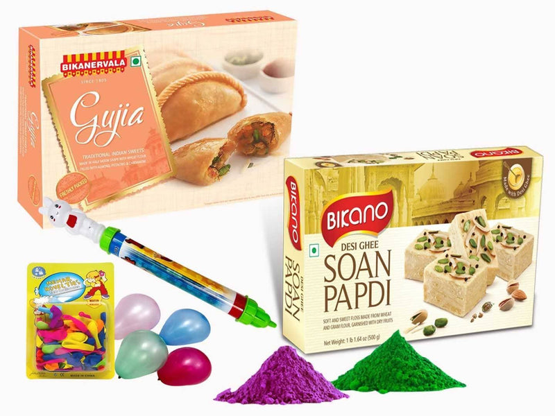 Bikano Soan Papdi With Ghujia On Holi