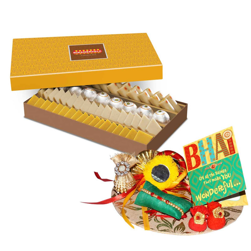 Bikanervala Golden Super Kaju Mix Rakhi Gift