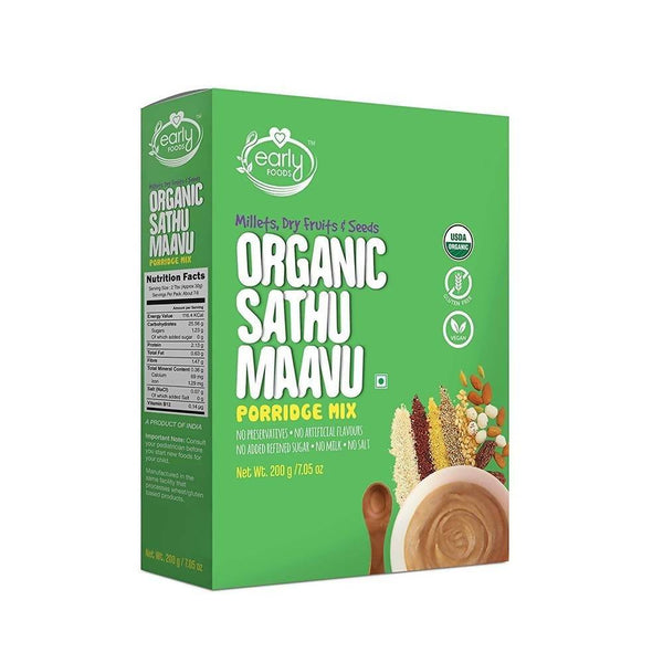 Early Foods Organic Sattu Maavu Porridge Mix