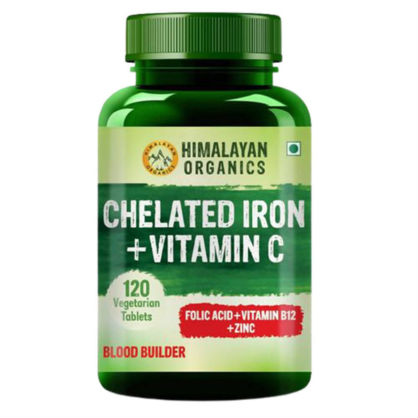 Himalayan Organics Chelated Iron Plus Vitamin C Tablets