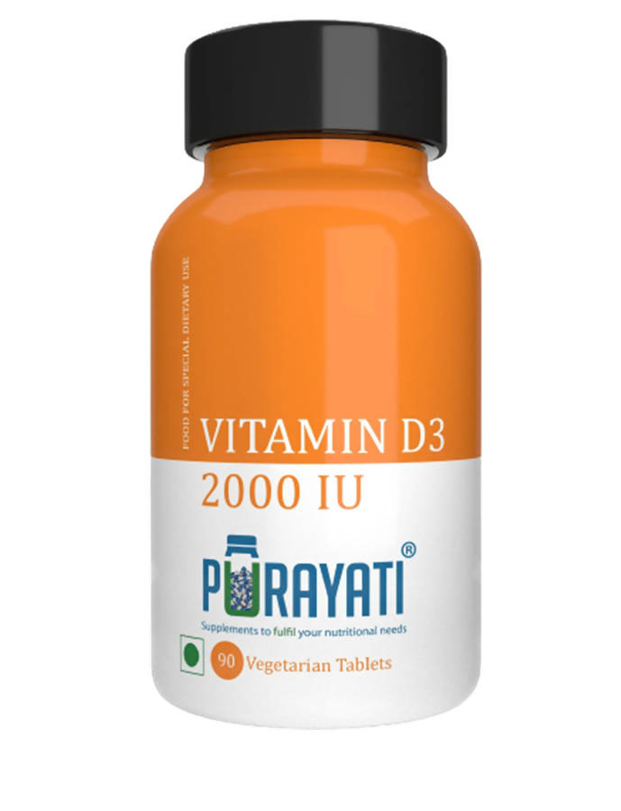 Purayati Vitamin D3, 2000 IU Tablets