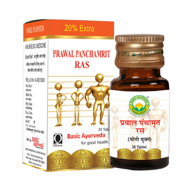 Basic Ayurveda Prawal Panchamrit Ras Tablet