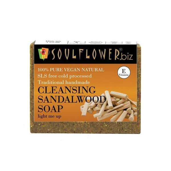 Soulflower Cleansing Sandalwood Soap