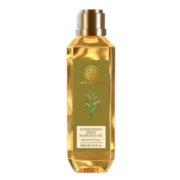 Forest Essentials Energising Body Massage Oil Khubani & Ginger