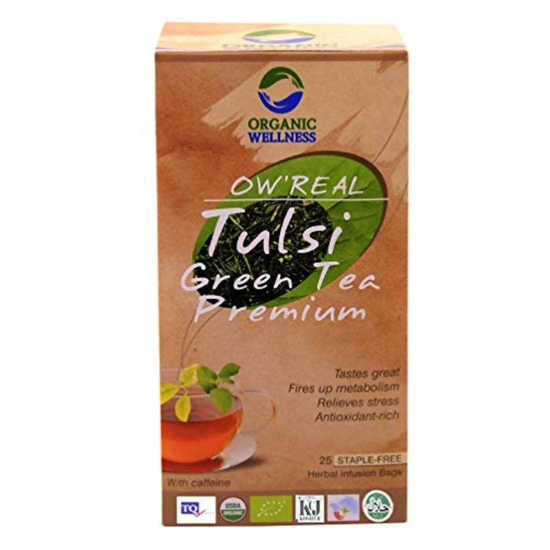 Organic Wellness Tulsi Green Tea Premium Teabags