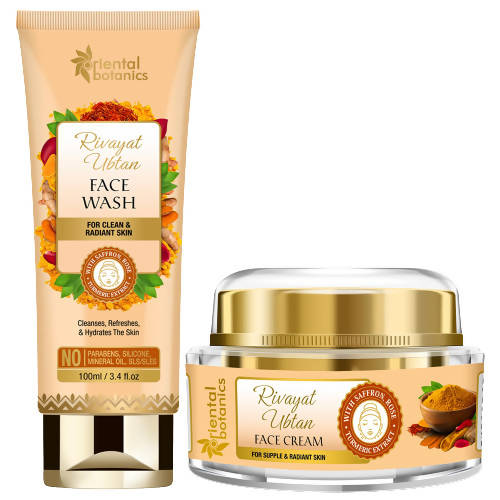 Oriental Botanics Rivayat Ubtan Face Wash And Face Cream Combo