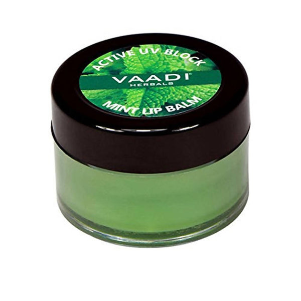 Vaadi Herbals Mint Lip Balm Active UV Block