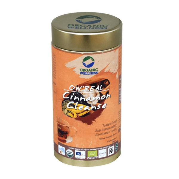 Organic Wellness Ow'Real Cinnamon Cleanse Leaf Tea Tin Pack