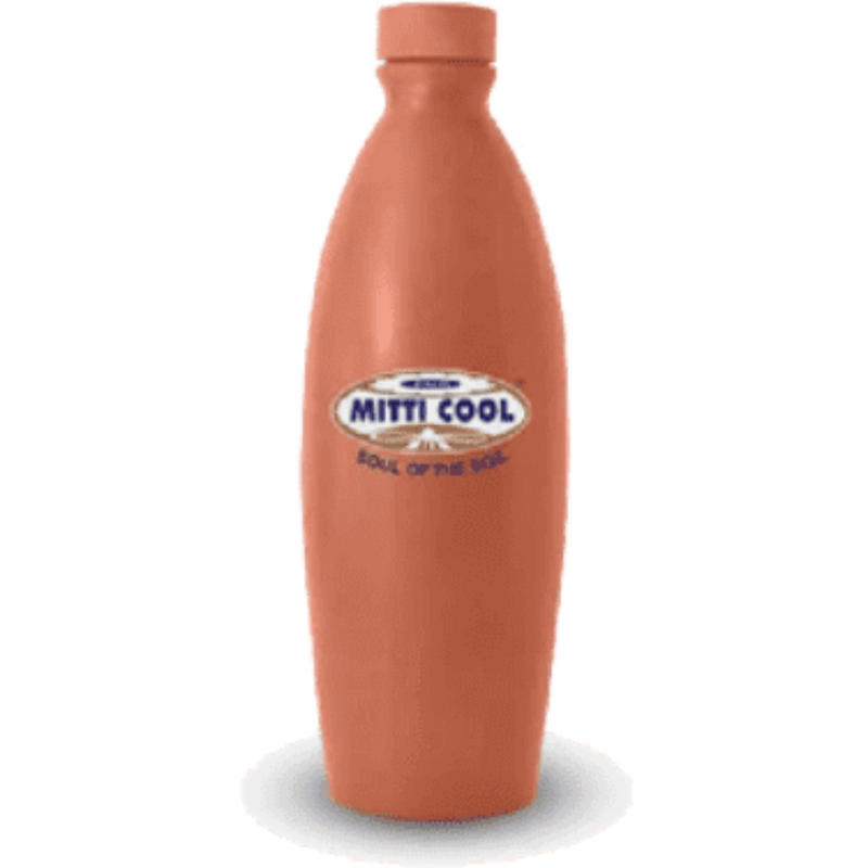 Mitticool Earthen Clay Water Bottle (1 Litre)