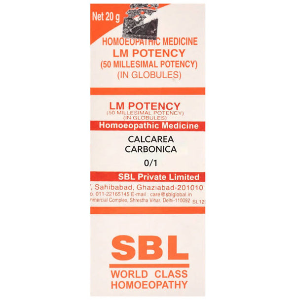 SBL Homeopathy Calcarea Carbonica LM Potency