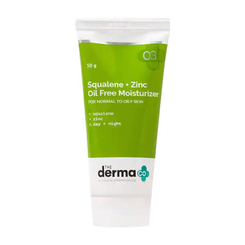 The Derma Co Squalene + Zinc Oil-Free Moisturizer for Normal to Oily Skin