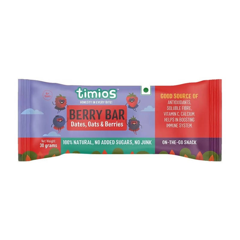 Timios Berry Bar - Dates Oats & Berries