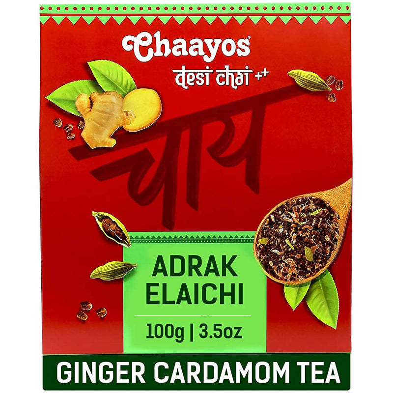 Chaayos Adrak Elaichi Tea Powder (Ginger & Cardamom)