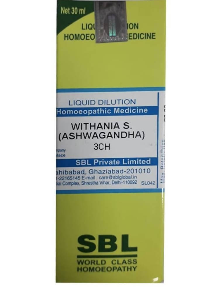 SBL Homeopathy Withania S (Ashwagandha) Dilution