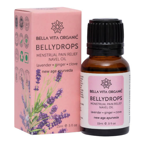 Bella Vita Organic Belly Drops Menstrual Pain Relief Navel Oil