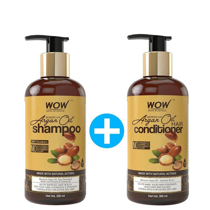 Wow Skin Science Moroccan Argan Oil Shampoo & Hair Conditioner