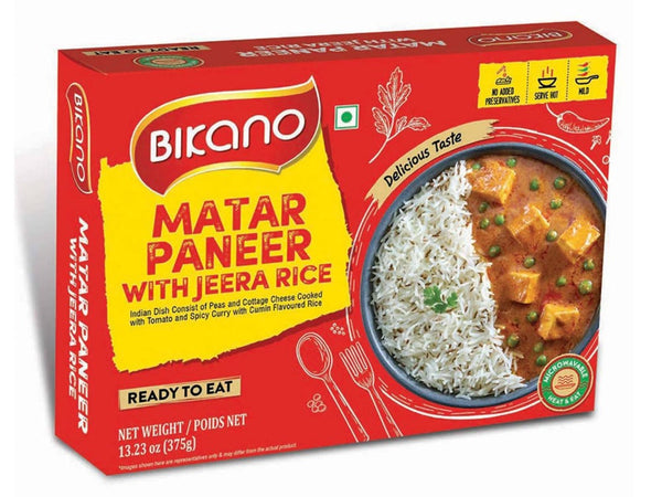 Bikano Matar Paneer With Jeera Rice