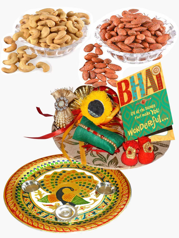 Bikano Rakhi Puja Thali with Dryfruits