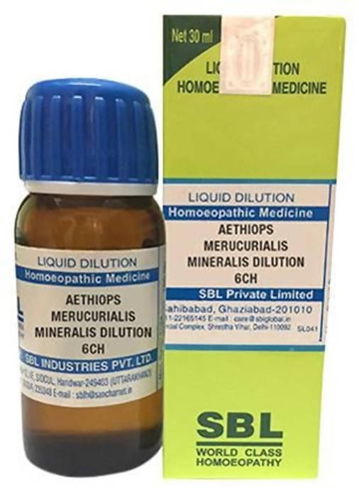 SBL Homeopathy Aethiops Merucurialis Mineralis Dilution