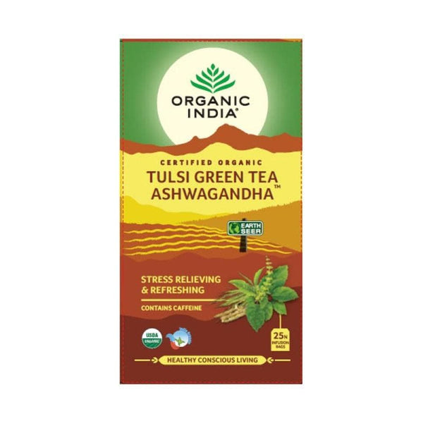 Organic India Tulsi Green Tea Ashwagandha