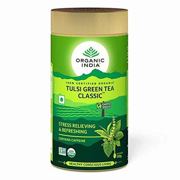 Organic India Tulsi Green Tea Classic Tin