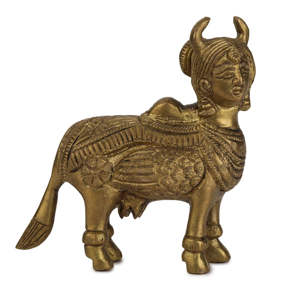 Devlok Kamdhenu Cow with Krishna Idol