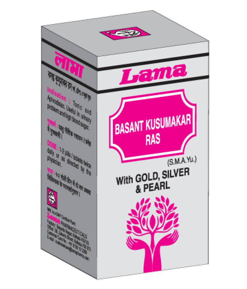 Lama Basantkusumakar Ras Tablets (Swarna Yukt)