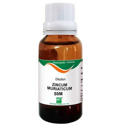 Bio India Homeopathy Zincum Muriaticum Dilution