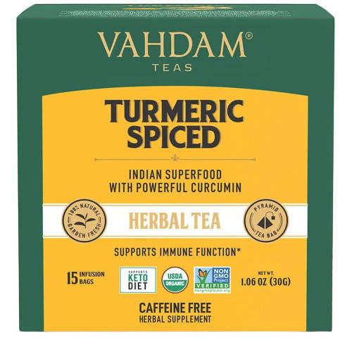 Vahdam Turmeric Spiced Herbal Tea Bags