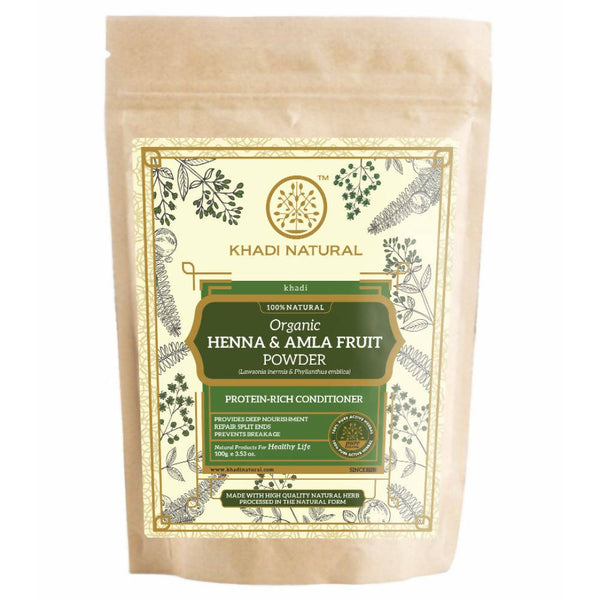 Khadi Natural Organic Henna & Amla Fruit Powder