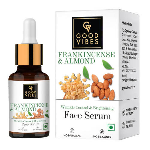 Good Vibes Frankincense & Almond Wrinkle Control & Brightening Serum