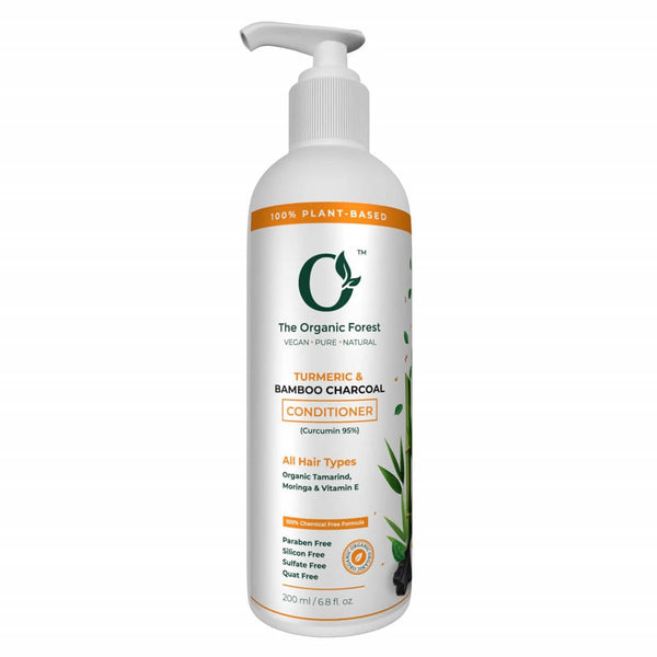 The Organic Forest Turmeric & Bamboo Charcoal Conditioner