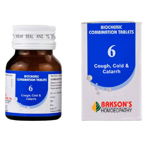 Bakson's Homeopathy Biochemic Combination 6 Tablets