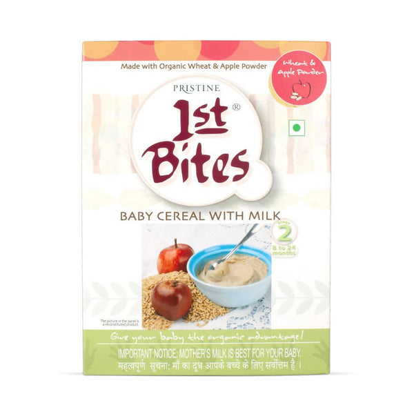 Pristine 1st Bites Baby Cereal Stage-2 Organic Wheat & Apple Powder