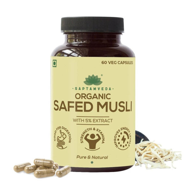 Saptamveda Organic Safed Musli Capsules