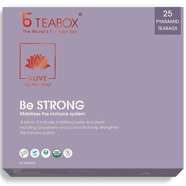 Teabox Be Strong Herbal Tea Bags