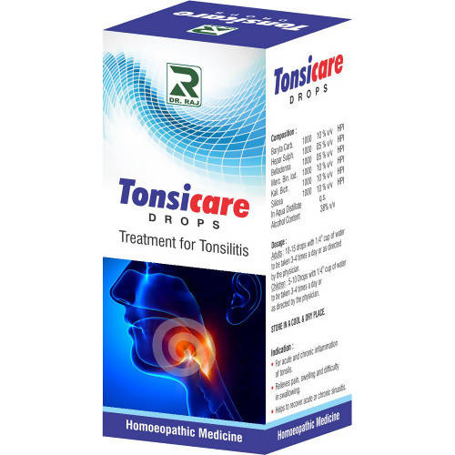 Dr. Raj Homeopathy Tonsicare Drops