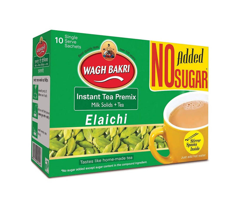 Wagh Bakri Elaichi Instant Tea Premix - No Added Sugar