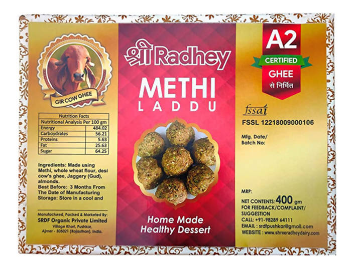 Shreeradhey Methi Laddu with Jaggery without Sugar