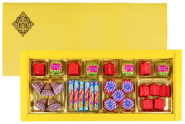 Deesha Foods Sugar free Yellow Sapphire Crackers Chocolates