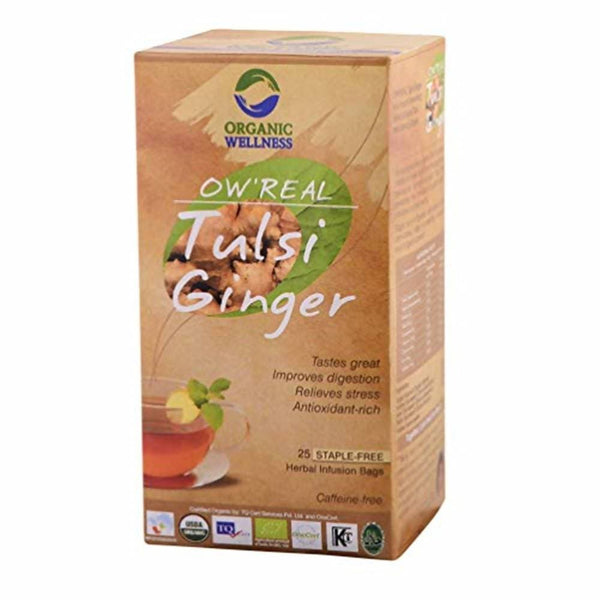 Organic Wellness Ow'real Tulsi Ginger Teabags